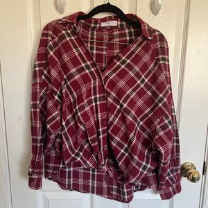 Talulah Madi Nelson Collection Long Sleeve Flannel Button Down Small